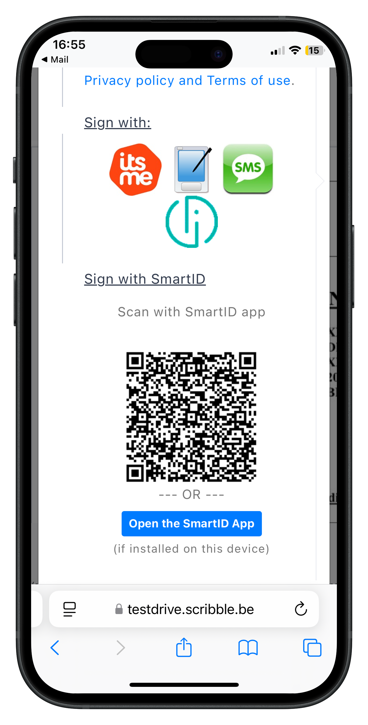 Sign a document with Smart-ID in your OKSign account