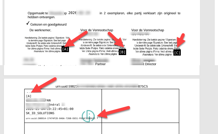Place a signature in a document using the Smart-ID eSign service.