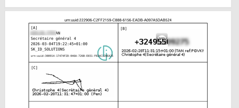 Place a qualified electronich signature in a PDF document .
