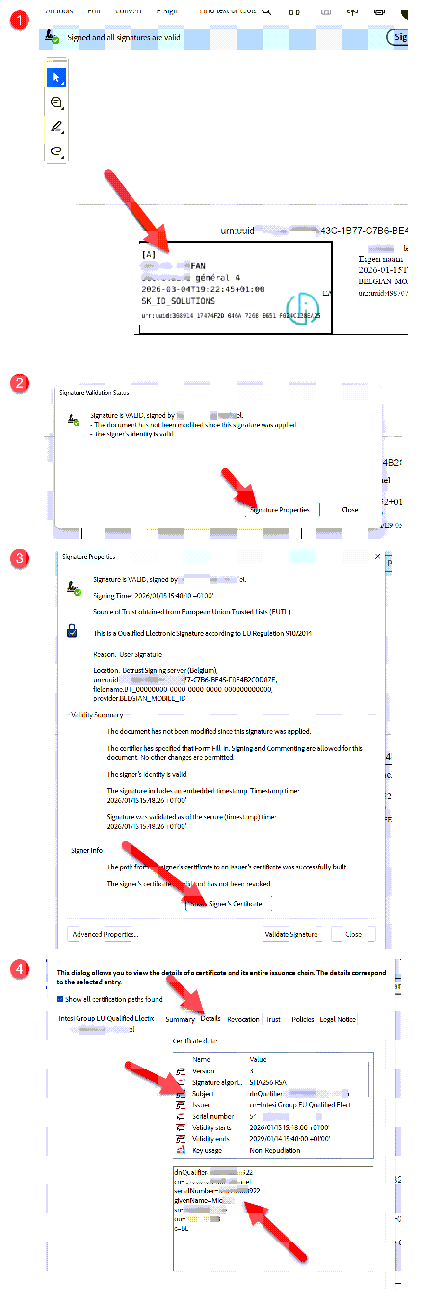 Check Smart-ID signature in a PDF document